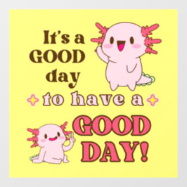 Goedendag Axolotl Inspirerend Raamsticker