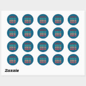 Goedendag Goedendag Goedendag Goedendag Grappige D Ronde Sticker (Vel)