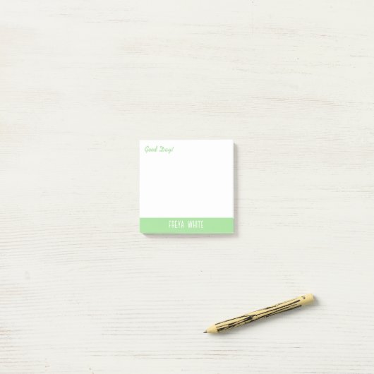Goedendag groet post-it® notes (Op bureau)