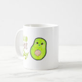Goedendag Kawaii Avocado Tropische Vruchten Koffiemok (Voorkant links)