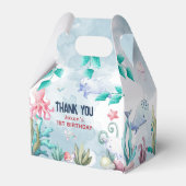 Goedendag onder het Zee Kinderen van afgelopen dag Bedankdoosjes (Achterkant)