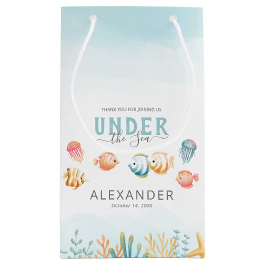 Goedendag onder het Zee Kinderen van afgelopen dag Klein Cadeauzakje (Achterkant)