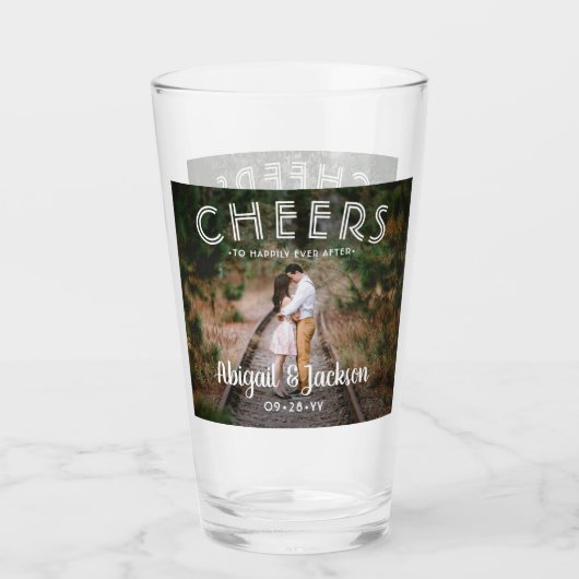 Goedendag, ooit na het huwelijk met foto's. glas (Voorkant)