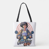 Goedendag renner tote bag (Achterkant)