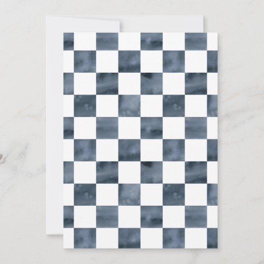 Goedendag van schaakstukken kaart (Achterkant)