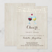 Goedendag voor rode en witte wijn - elke leeftijd kaart (Voorkant / Achterkant)