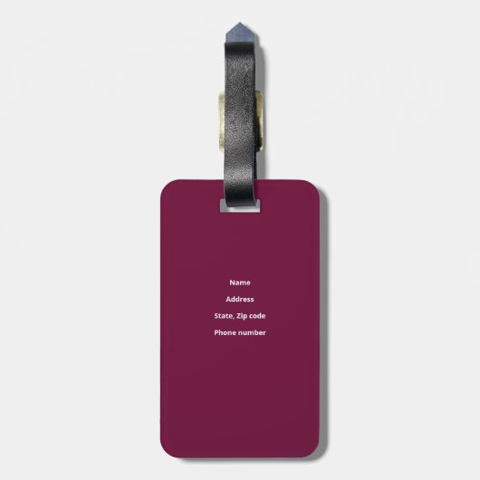 Goederen - bagagelabel (Achterkant verticaal)