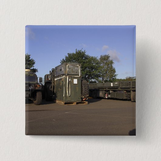 Goederen bereid vierkante button 5,1 cm (Voorkant)