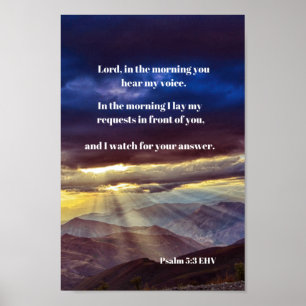 Goederenbelverse psalm 5 poster