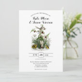 Goederenhuwelijk met Garden Burgundy Green Kaart (Staand voorkant)