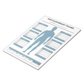 Goederenlichaam Meetlat Gewichtsverlies Geschikthe Notitieblok (Schuin)