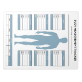 Goederenlichaam Meetlat Gewichtsverlies Geschikthe Notitieblok (Voorkant)