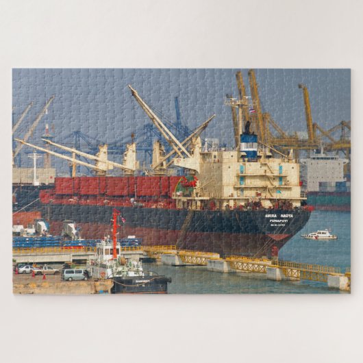 Goederenschip Amira Nadya, Bangkok, Thailand Legpuzzel (Horizontaal)