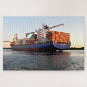Goederenschip in Savannah, Georgia Legpuzzel (Horizontaal)