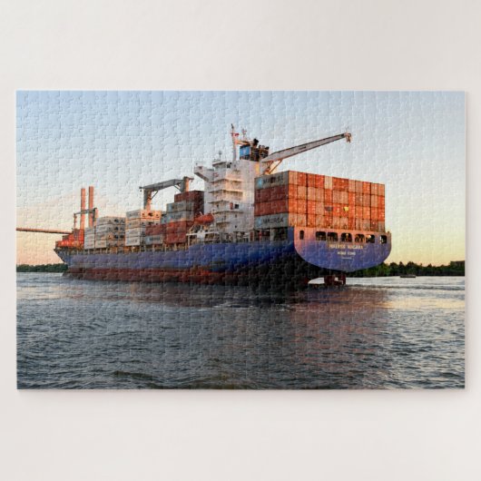 Goederenschip in Savannah, Georgia Legpuzzel (Horizontaal)