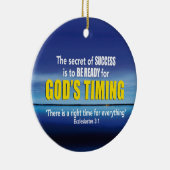 GOEDERENTIMING Christelijk Keramisch Ornament (Rechts)