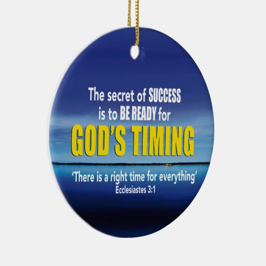 GOEDERENTIMING Christelijk Keramisch Ornament (Rechts)