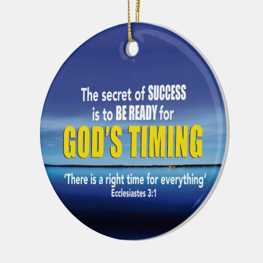 GOEDERENTIMING Christelijk Keramisch Ornament (Links)