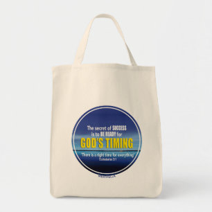GOEDERENTIMING Christelijk Tote Bag