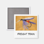 "Goederentrain" vliegende kunstnetten Magneet (Voorkant / Achterkant)