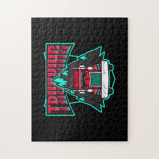 Goederenvervoer puzzel puzzel legpuzzel (Verticaal)