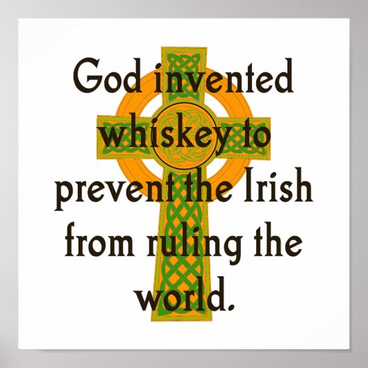 Goederenvis Whiskey - Irish Quote Poster (Voorkant)