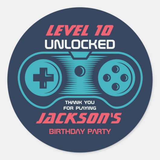 Goederenwedstrijd game gamer gamer gamer Birthday  Ronde Sticker (Voorkant)