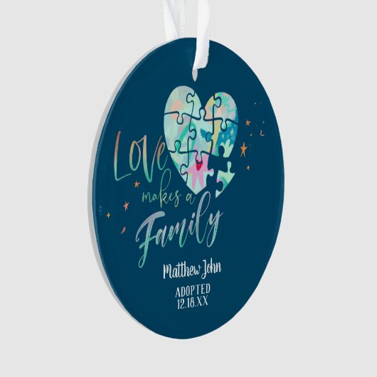 Goedgekeurd / Aankondiging van geboorte keramisch  Ornament (voorkant)