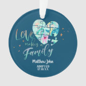 Goedgekeurd / Aankondiging van geboorte keramisch  Ornament (voorkant)