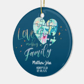 Goedgekeurd / Aankondiging van geboorte Keramisch Ornament (Links)