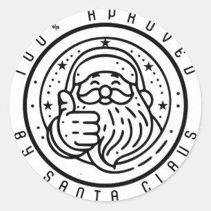 Goedgekeurd - aanpasbare Classic Round St Ronde Sticker