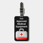 Goedgekeurd Bagagelabel medische apparatuur (Voorkant verticaal)