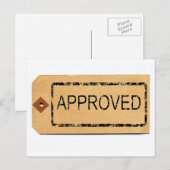Goedgekeurd Briefkaart (Voorkant / Achterkant)