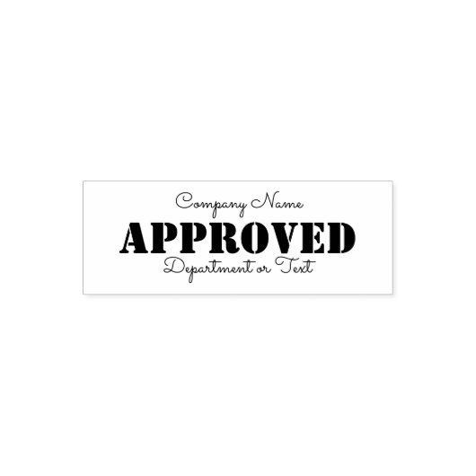 Goedgekeurd door bedrijfsnaam  zelfinktende stempel (Design)