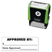 Goedgekeurd door Business Stamp Zelfinktende Stempel (In situ)