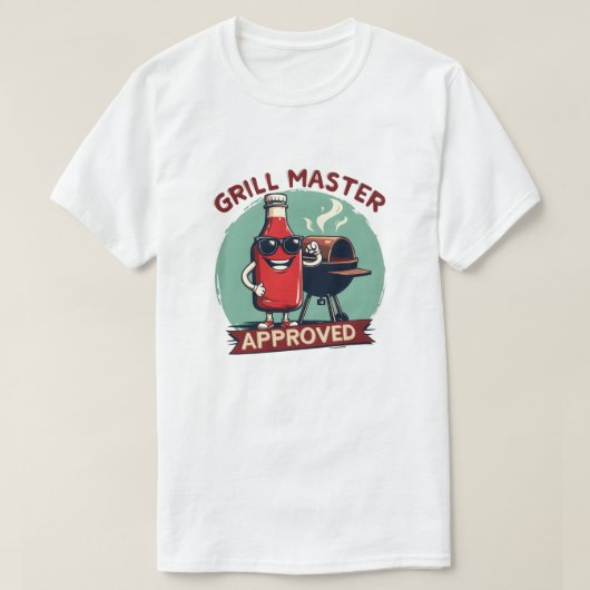 Goedgekeurd door de Grill Master T-shirt (Design voorkant)