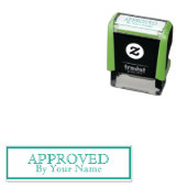 Goedgekeurd door de sjabloon  zelfinktende stempel (In situ)