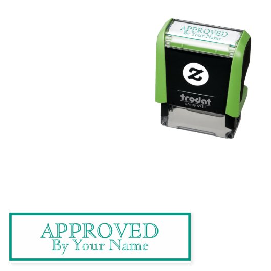 Goedgekeurd door de sjabloon  zelfinktende stempel (In situ)