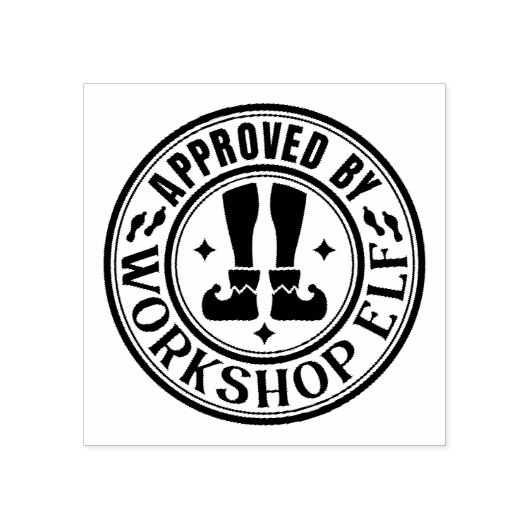 Goedgekeurd door Elf Rubber Stamp Rubberstempel (Afrduk)