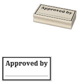 Goedgekeurd door rubberen stempel (Gestempeld)