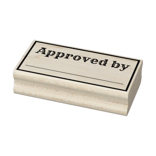 Goedgekeurd door rubberen stempel (Stempel)