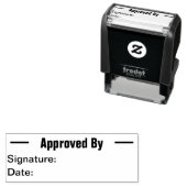Goedgekeurd door Sjabloon van de Tekst van de Hand Zelfinktende Stempel (In situ)