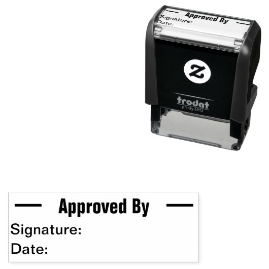 Goedgekeurd door Sjabloon van de Tekst van de Hand Zelfinktende Stempel (In situ)