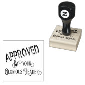Goedgekeurd door uw glorieuze leider rubberstempel (Gestempeld)
