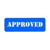 GOEDGEKEURD ETIKET (Voorkant)