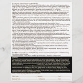 Goedgekeurd formulier Spray Tan Business Plan Flyer (Achterkant)