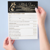 Goedgekeurd formulier Spray Tan Business Plan Flyer (Hand)