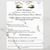 Goedgekeurd formulier voor gezichtsbehandeling Dee Flyer (Voorkant)