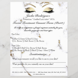 Goedgekeurd formulier voor gezichtsbehandeling Dee Flyer