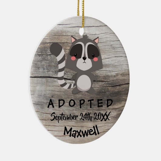 Goedgekeurd - Gepersonaliseerd goedkeuring cadeau Keramisch Ornament (Rechts)